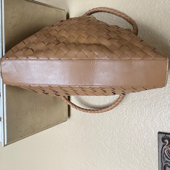 Bridget Shuster Leather & crystals shoulder tote - Picture 4 of 8